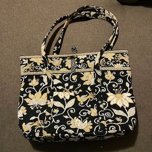 Vera Bradley Black and Yellow bird bag